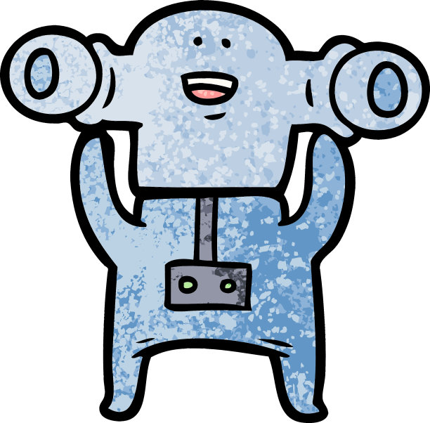 友好的卡通外星人挥手图片下载