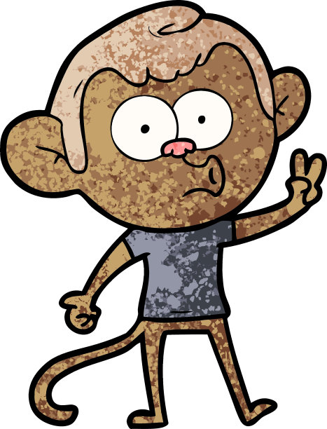 卡通鸣响猴子图片下载