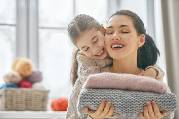 冬季家庭写真图片下载