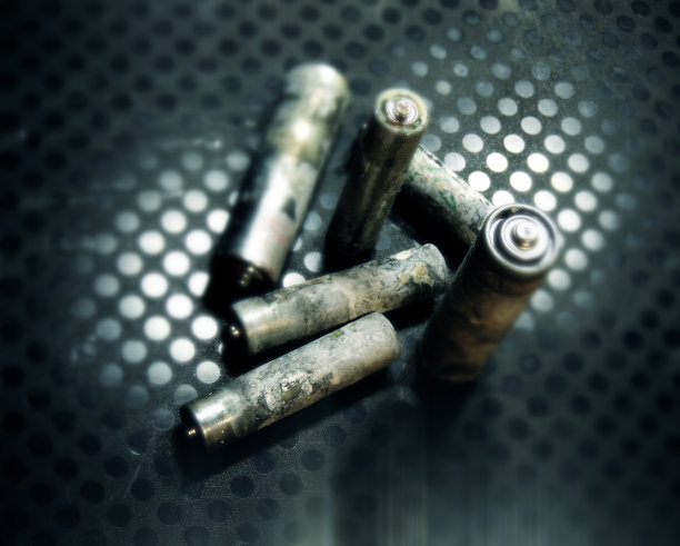 腐蚀反应对旧电池软焦点图片下载