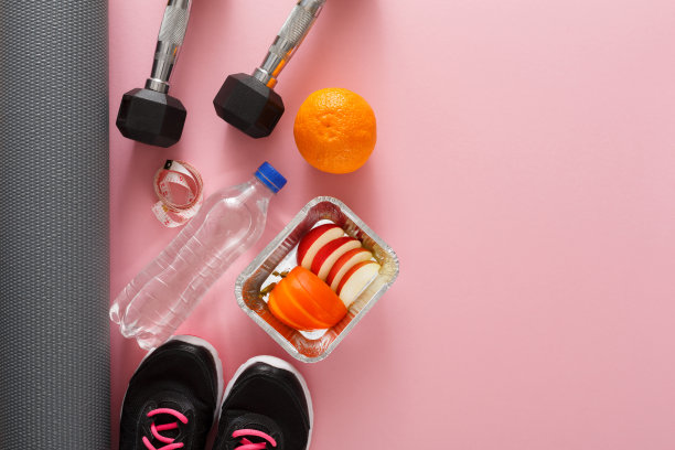 健身背景，运动器材，拷贝空间图片下载