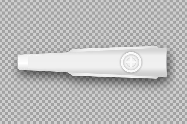 向量现实隔离空白模板卡祖笛透明的背景。音乐和乐器的概念。图片下载