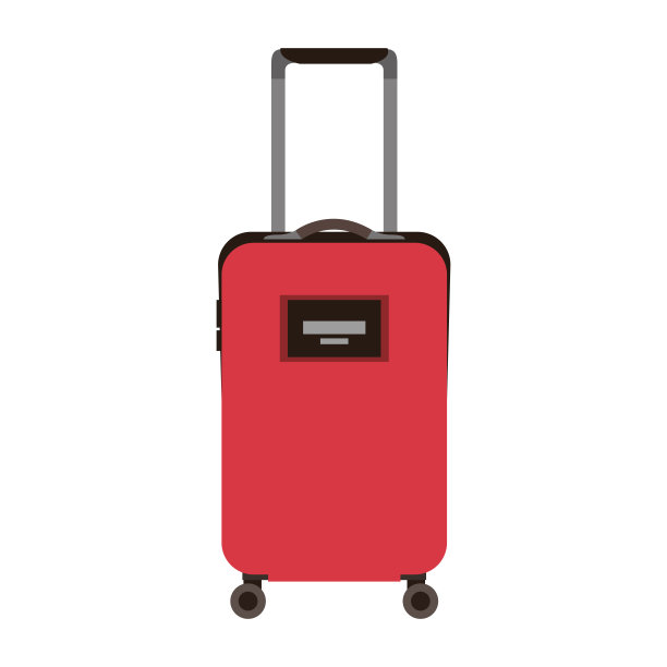 带可伸缩把手和轮子的旅行箱图片下载