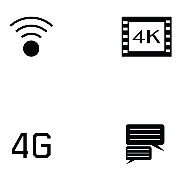 社交媒体图标集图片下载