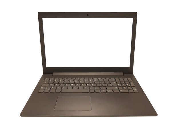 笔记本电脑孤立的白色背景图片下载