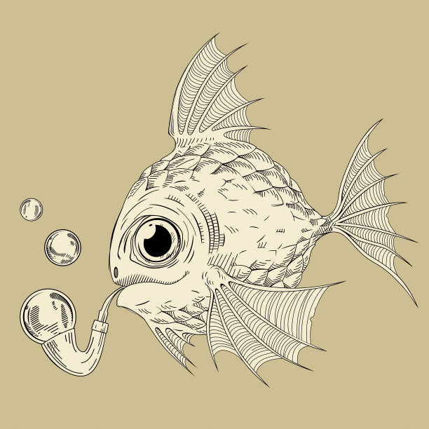 有趣的卡通鱼图片下载