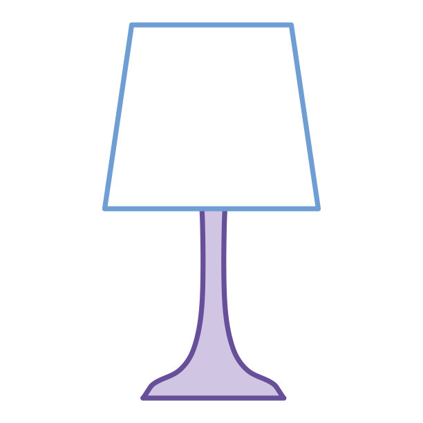 卧室灯孤立图标图片下载