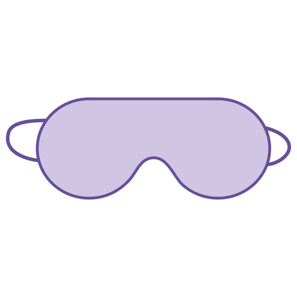 睡眠面罩隔离图标图片下载