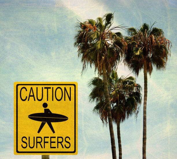 谨慎冲浪者标志图片下载