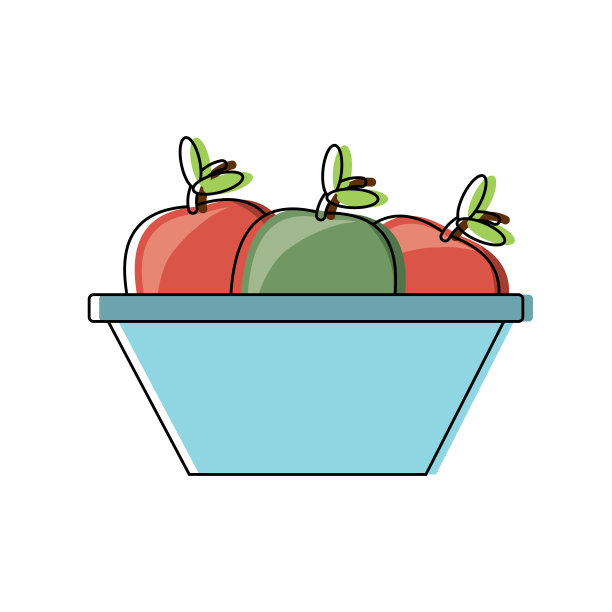 苹果水果图标形象图片下载