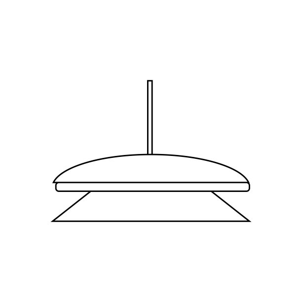 屋顶灯具图标图片下载