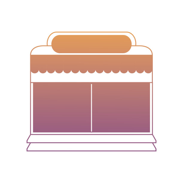 超市的建筑图标图片下载