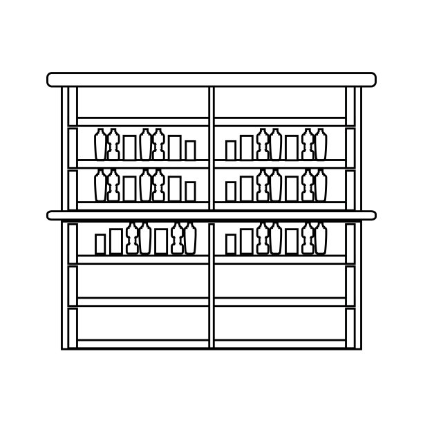 超市货架设计理念图片下载