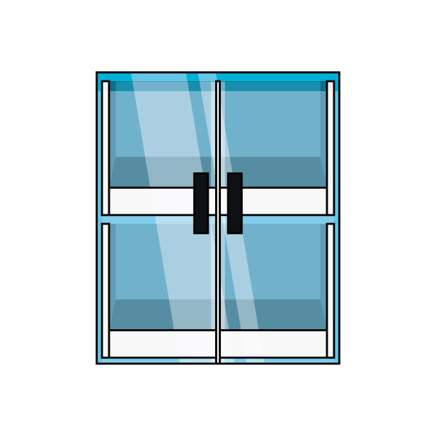 玻璃门图标形象图片下载