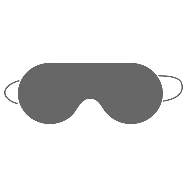 睡眠面罩隔离图标图片下载