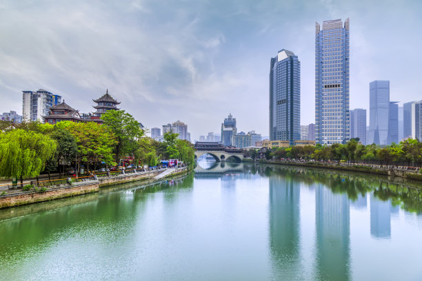 锦江成都建筑景观图片下载