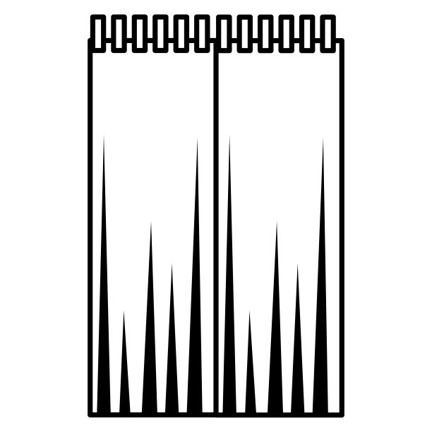 卧室窗帘孤立图标图片下载