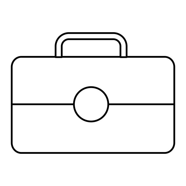 商务公文包作品集工具图标图片下载