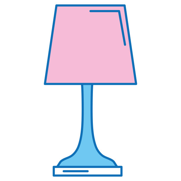 卧室灯孤立图标图片下载