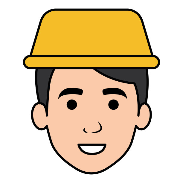 年轻男子与出租车灯的化身角色图片下载