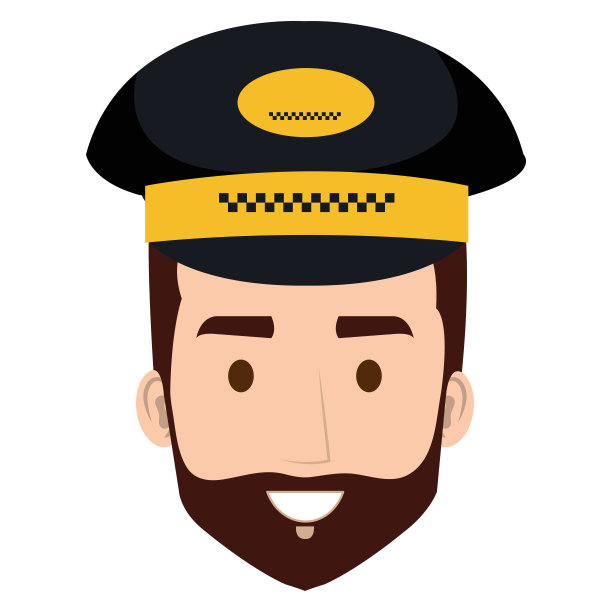 头戴帽子的出租车司机图片下载