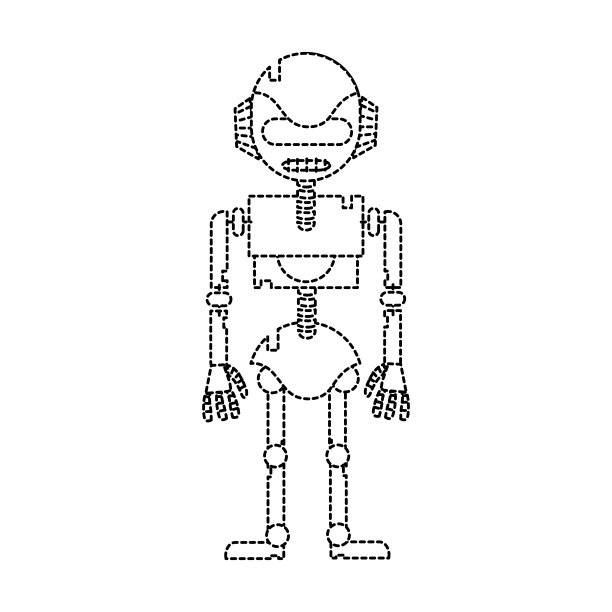 点形技术机器人与机器人本体设计图片下载