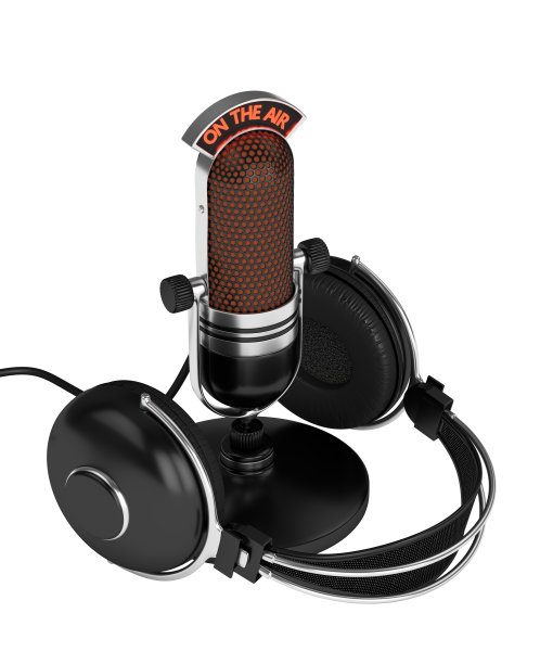 3d渲染麦克风耳机图片下载