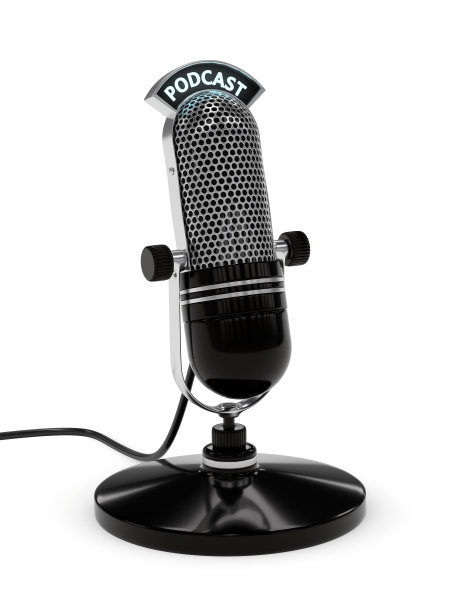 3d渲染麦克风与播客文本图片下载