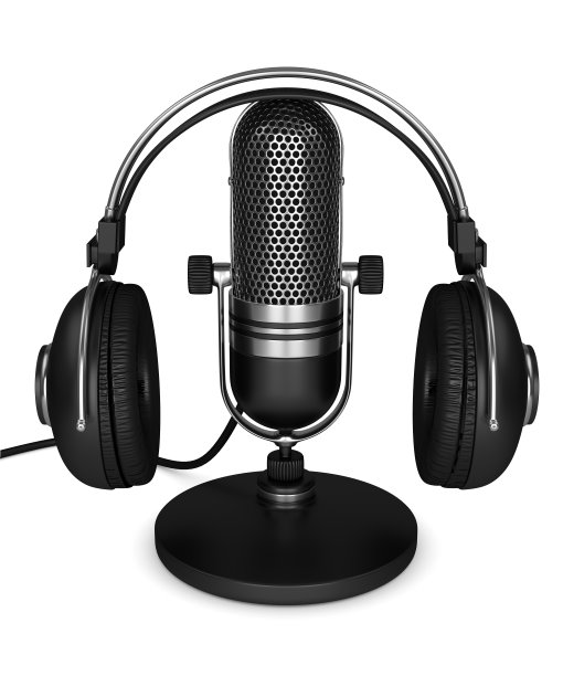 3d渲染麦克风耳机图片下载