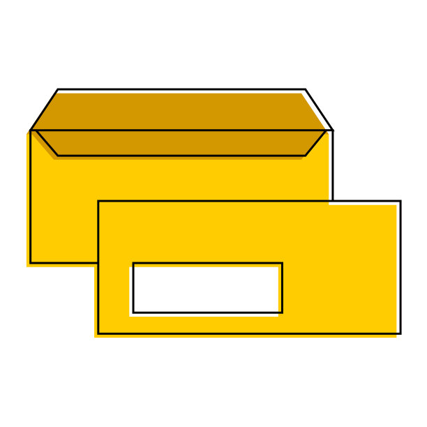 公司信封业务文具模板空图片下载