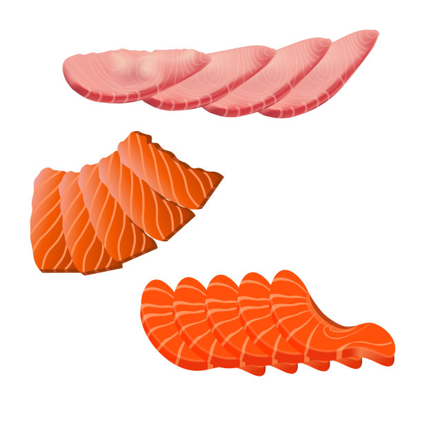 生鱼片集向量图片下载