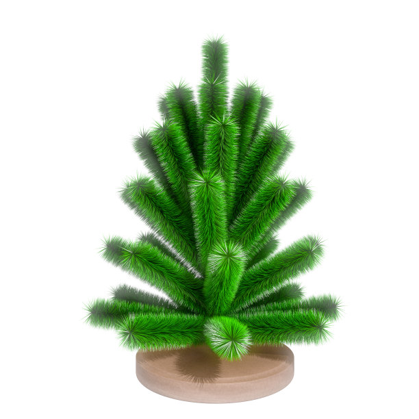 小圣诞树。三维渲染图片下载