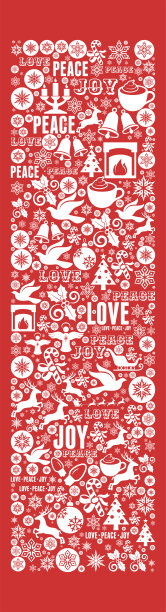 字母I圣诞假日庆祝矢量图标模式图片下载