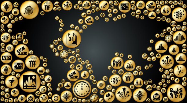 世界地图新年节日庆祝背景图案图片下载