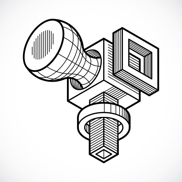 抽象三角构造，矢量维设计模板。图片下载