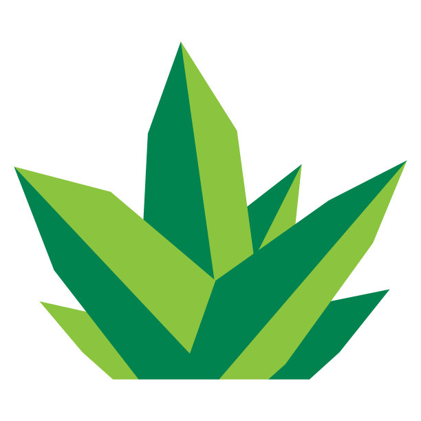 卡通植物孤立在白色的背景图片下载