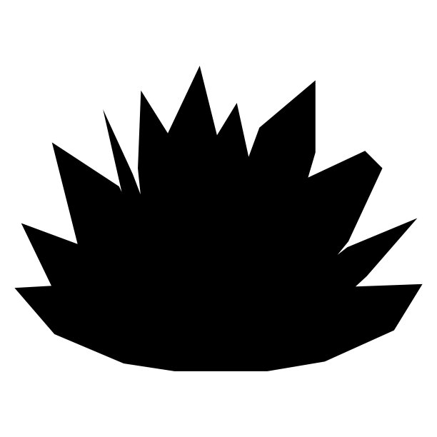 卡通植物孤立在白色的背景图片下载