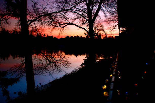流日落大道图片下载