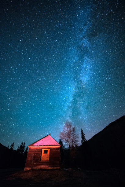 银河小屋素材图片