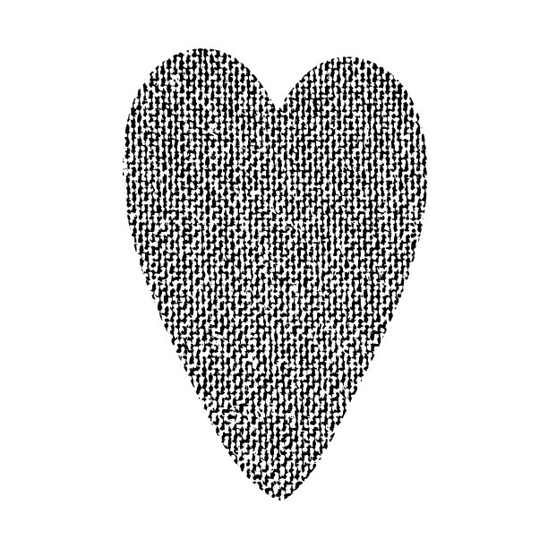 矢量纹理的心图片下载