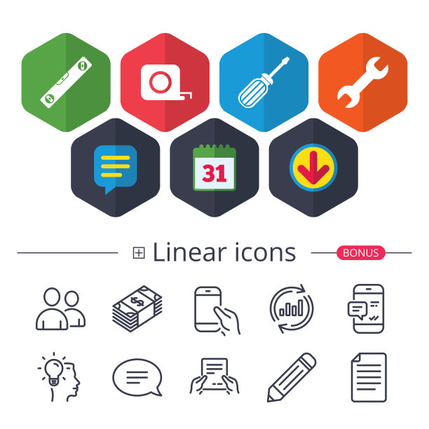 螺丝刀和气泡水平仪，轮盘赌。图片下载