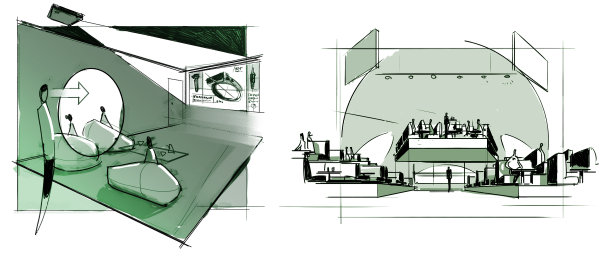 室内绘图，图形说明。图形、素描、素描、插图图片下载