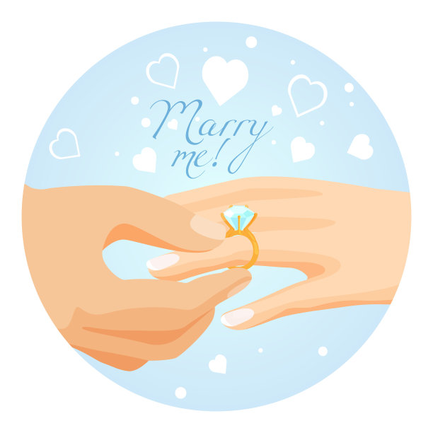 用漂亮闪亮的钻戒求婚图片下载