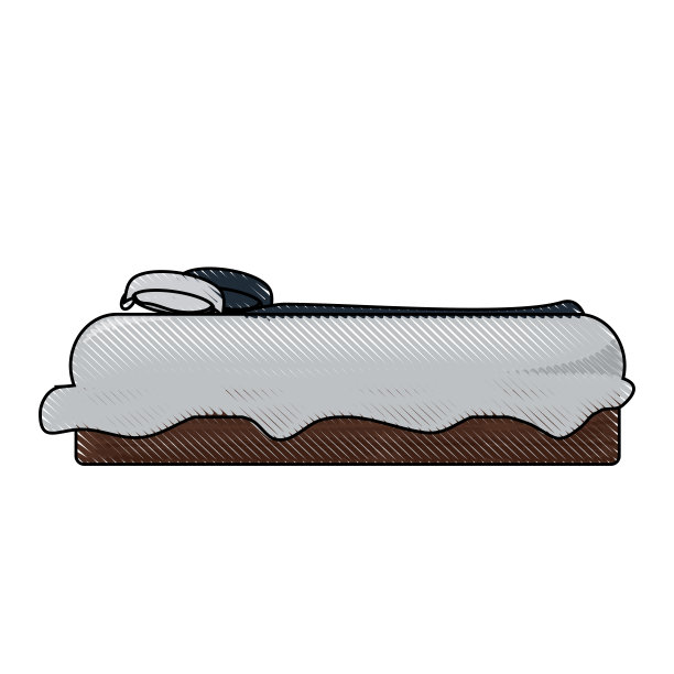 带枕头的床图标图片下载