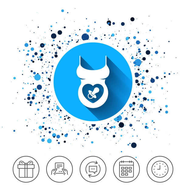 孕妇衬衫标志图案。母性象征图片下载