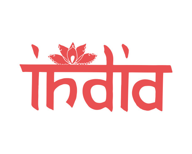 丰富多彩的印度刻字。图片下载