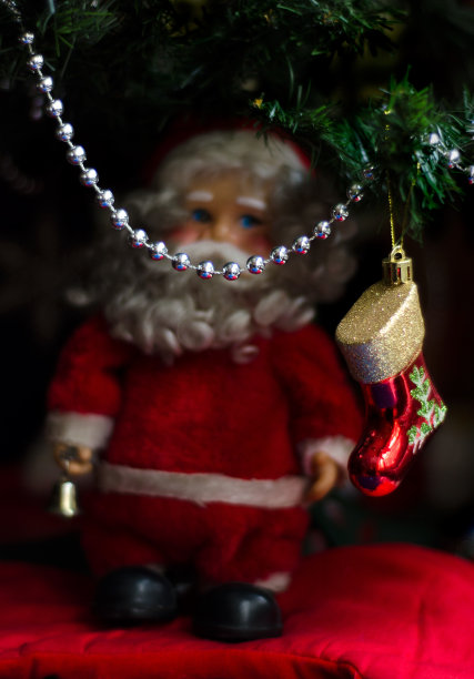 加兰，圣诞老人和靴子图片下载