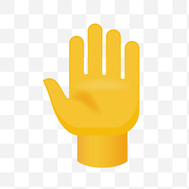 打开透明背景上的手。孤立的矢量图图片下载