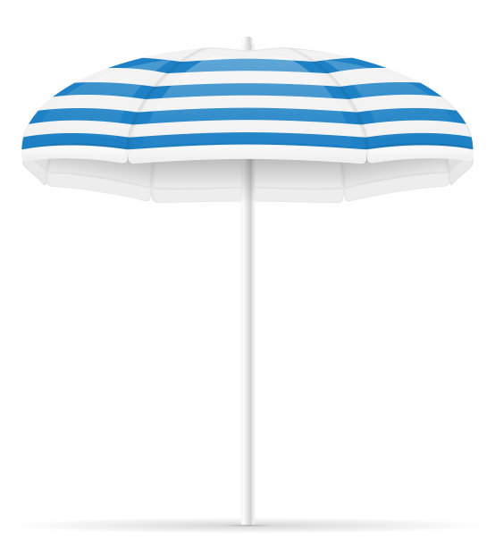 海滩伞股票矢量插图图片下载