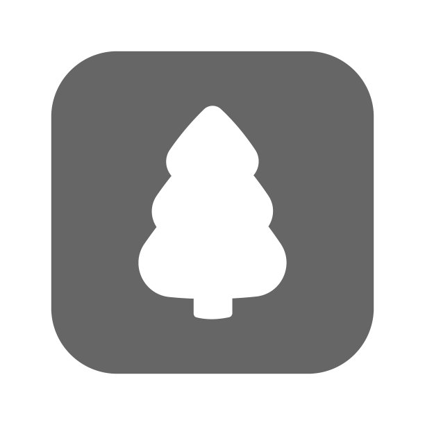 枞树形图标。枞树形矢量符号。平面设计风格。为网络图形的现代矢量象形图-股票矢量图片下载